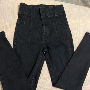 High wasted skinny jeans